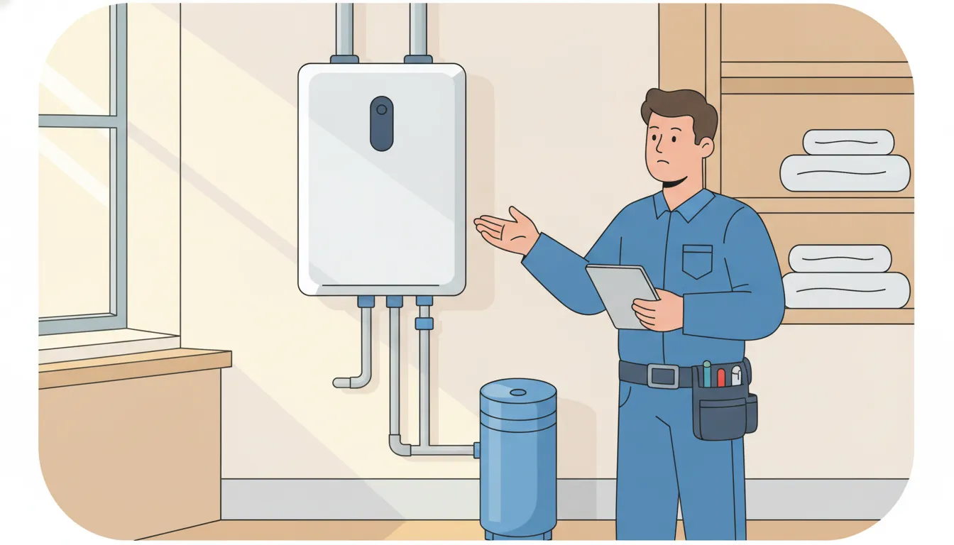 Tankless water heater installation in a Stuart, Florida home